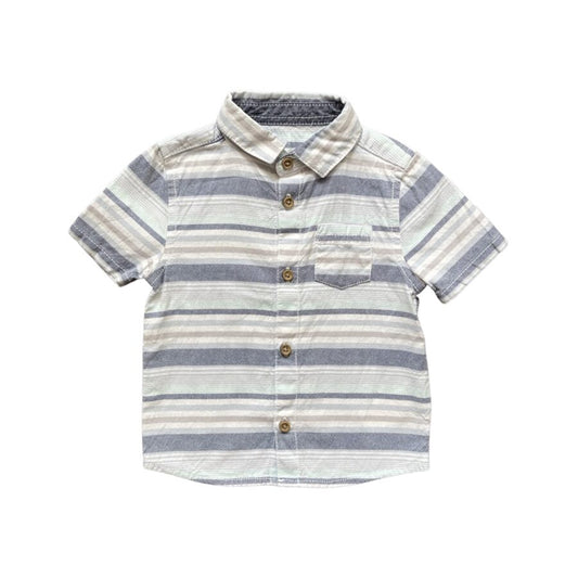 "Early Days" kokvilnas krekls Blue stripe pocket 74cm
