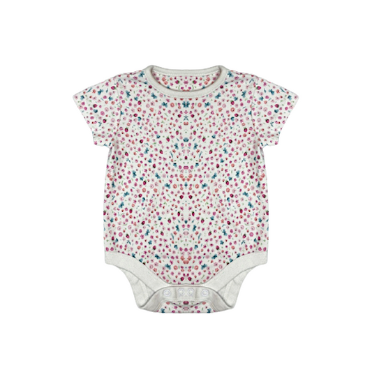 "Mothercare" bodijs short sleeve flowers 62cm