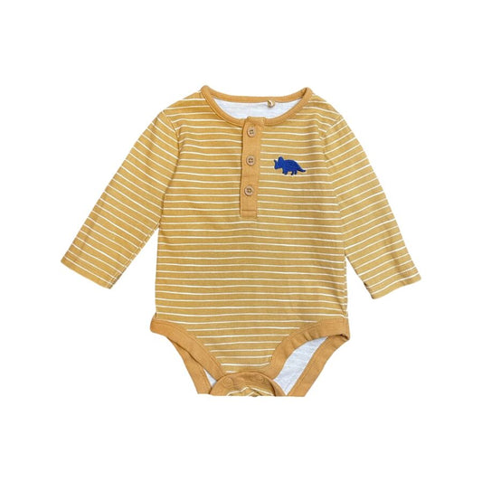 "TU" bodijs long sleeve Mustard 62cm