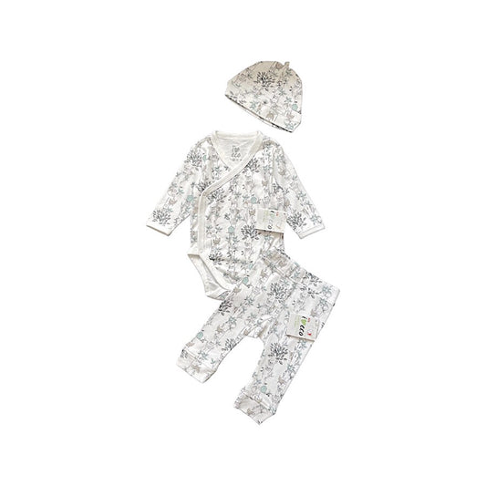 "I Love Eco" trīsdaļīgs kostīms ar aplikācijām 56cm