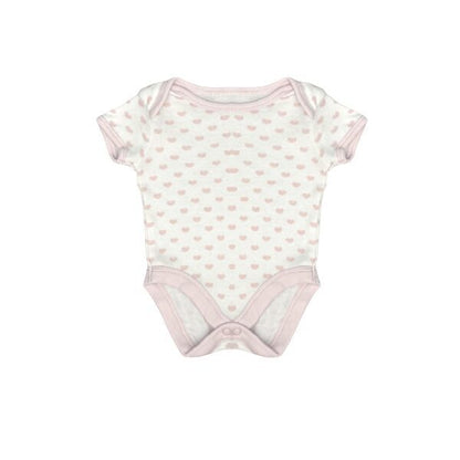 "Mothercare" bodijs pink hearts 50cm