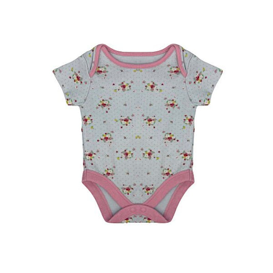 "Mini Club" bodijs flowers&pink&blue 62cm