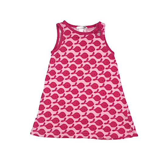 "H&M" kokvilnas kleita red fish 92cm