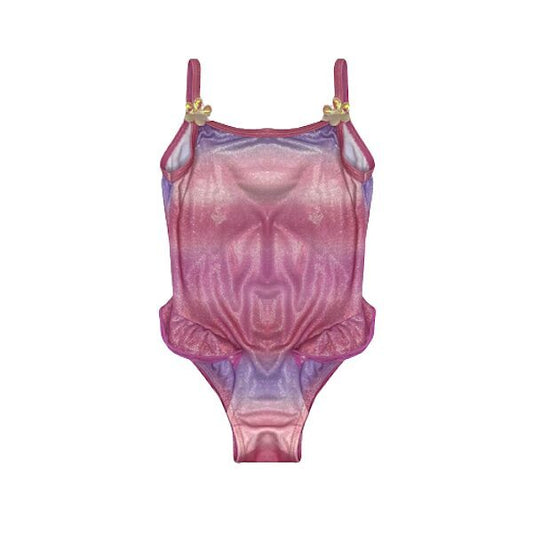 Elastīgs peldkostīms Pink Glitters 86cm