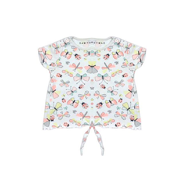 T-krekls crop top butterfly "Nutmeg" 92cm