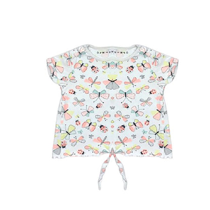 T-krekls crop top butterfly "Nutmeg" 92cm