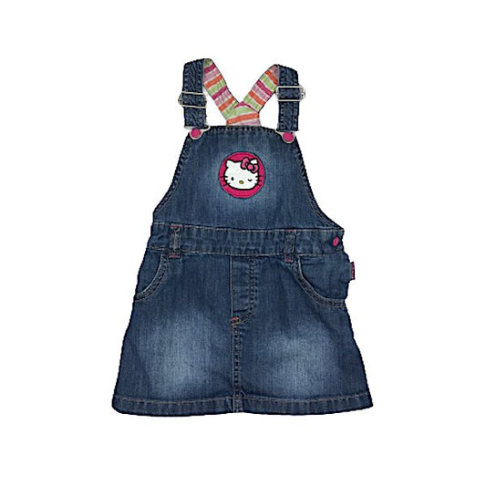 "H&M" džinsu sarafāns / kleita Hello Kitty 86cm