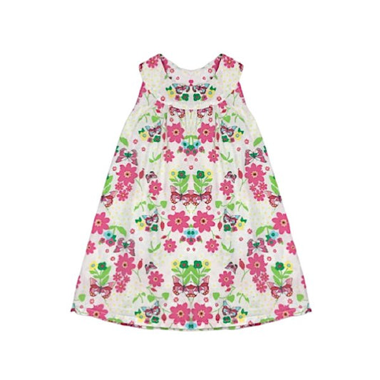 "H&M" kleita cream butterflies 86cm