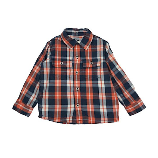 "Mothercare" rūtains krekls orange&blue 92cm