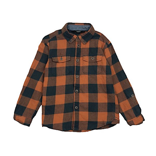 Rūtains krekls orange "George" 104cm