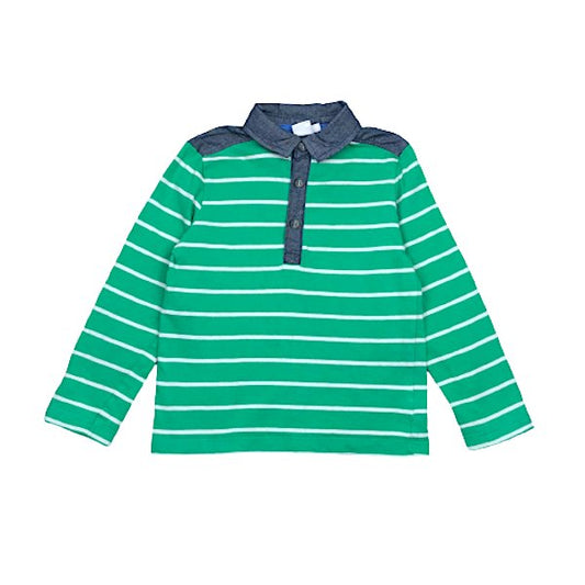"Mini Club" zaļš krekls stripes 104cm