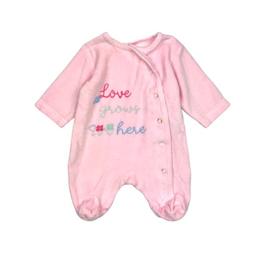 Silts rozā rāpulis love here "Primark" 50cm