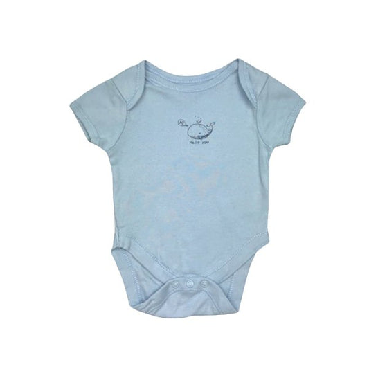 Zils bodijs whale "Primark" 62cm