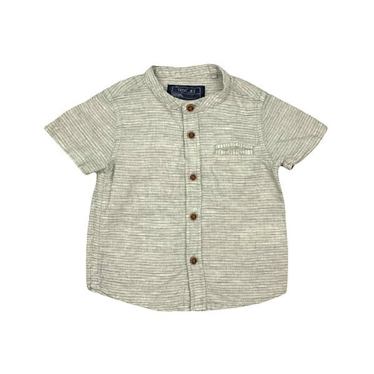 "Next" pelēks krekls stripe pocket 68cm