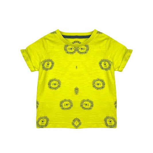 "Mothercare" neon green T-krekls lions 68cm