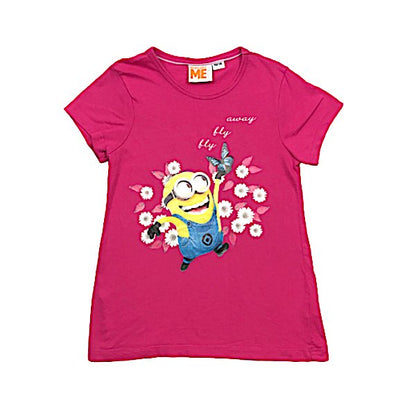 "Despicable Me" rozā T-krekls ar minionu