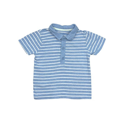 Kokvilnas polo krekls blue&white "George" 80cm