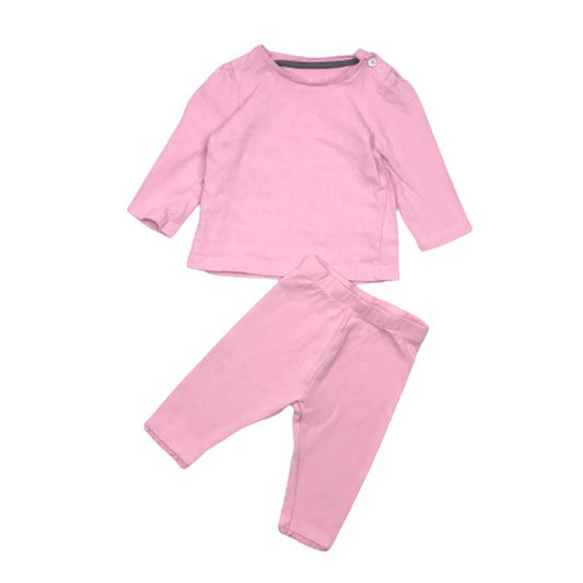 "Mothercare" divdaļīgs rozā kostīms 62cm