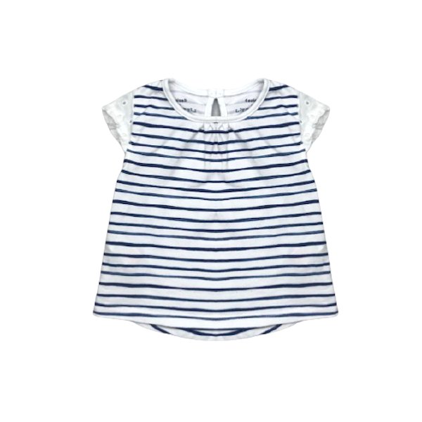 Blūzīte / tunika "F&F" white&blue 62cm