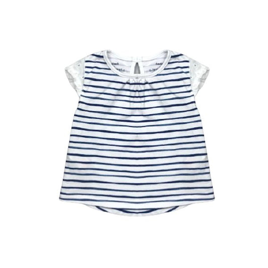Blūzīte / tunika "F&F" white&blue 62cm
