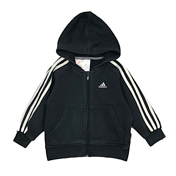 "Adidas" tumša kokvilnas jaka ar kapuci