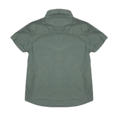 "Next" zaļš kokvilnas krekls ar apkaklīti