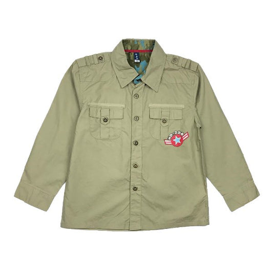 Zaļš army krekls ar garām piedurknēm