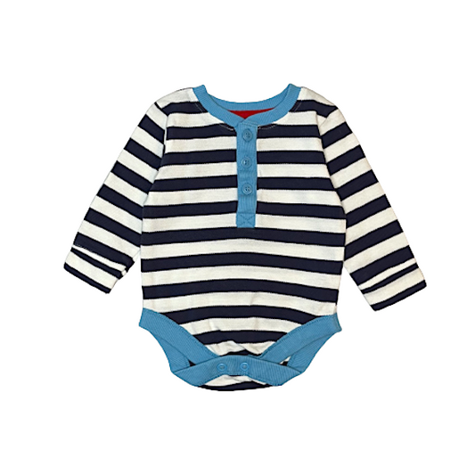 "George" bodijs blue/stripes 62cm