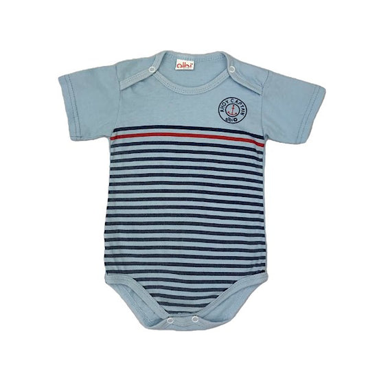Gaiši zils bodijs ar Jūras tēmu "Albi baby"