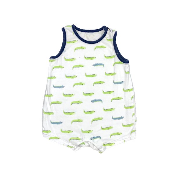 "Cotton Juice" romperis crocodile