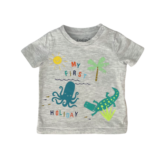 "F&F" T-krekls first holiday 62cm