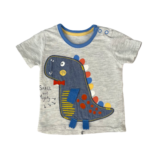 Pelēks T-krekls small&mighty "George" 62cm