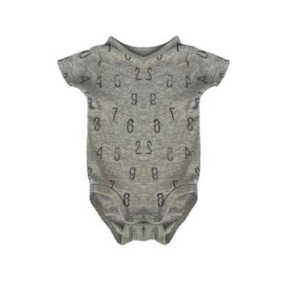 "H&M" pelēks bodijs numbers 62cm
