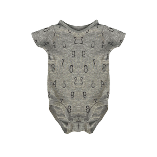 "H&M" pelēks bodijs numbers 62cm