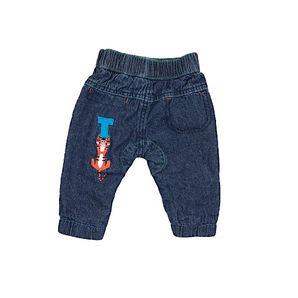 "Disney" džinsu bikses ar izšūtu tīģerīša aplikāciju
