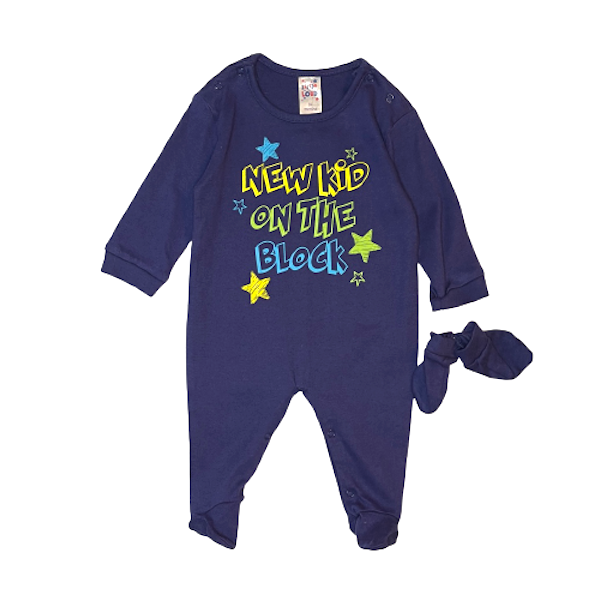 Zils rāpulis ar cimdiņiem New Kid 68cm
