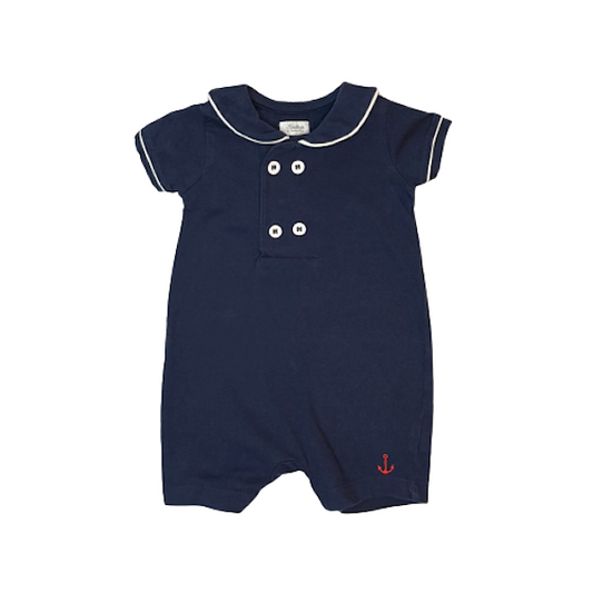 "Mothercare" tumši zils romperis high neck 68cm