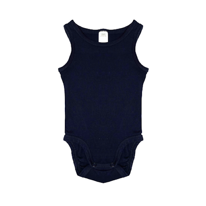 "H&M" tumši zils bodijs stripes 68cm