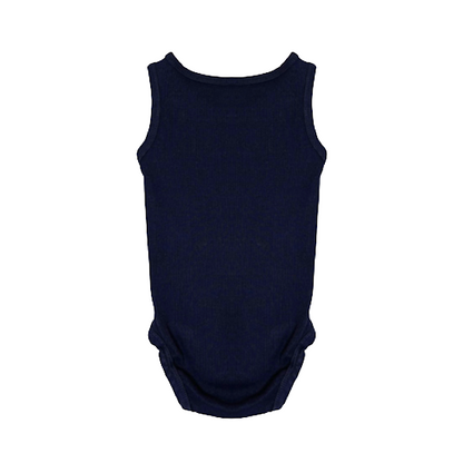 "H&M" tumši zils bodijs stripes 68cm
