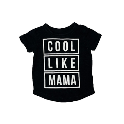 "Next" melns T-krekls cool mama 68cm