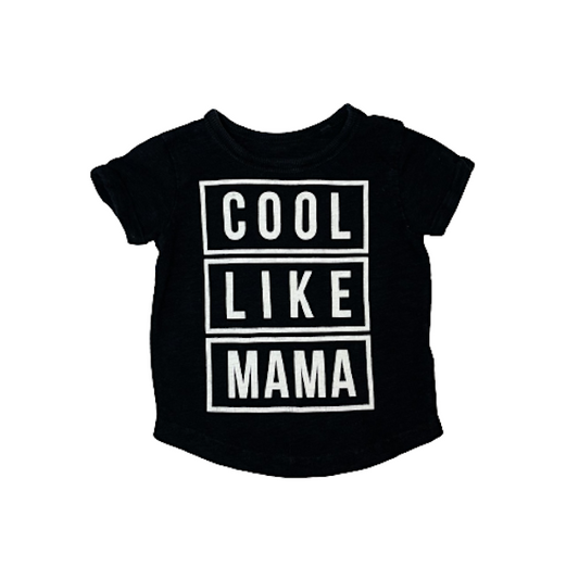 "Next" melns T-krekls cool mama 68cm