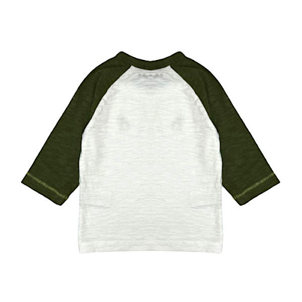 "Next" kokvilnas krekls green sleeve dino 68cm