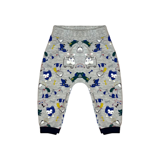 "Peacocks" pelēkas bikses animals 68cm