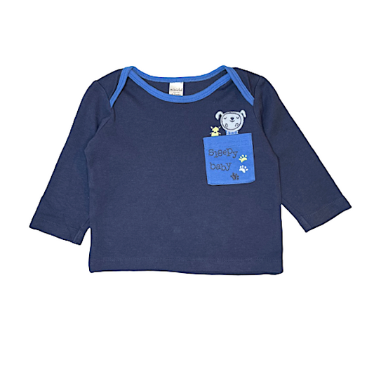 "Mini Club" zils krekls Sleepy Baby 74cm