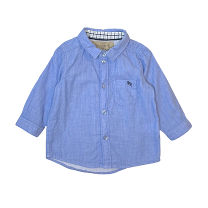 "LOGG" zils kokvilnas krekls 74cm