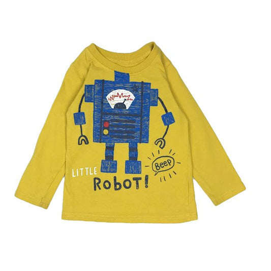Dzeltens krekliņš ar robots aplikāciju "George"