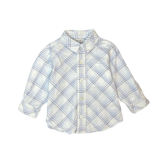 "Cherokee" kokvilnas krekls white&blue 80cm