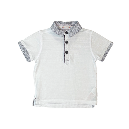 "Ted Baler" balts kokvilnas krekels 86cm