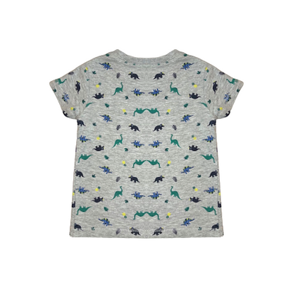 "Matalan" pelēks T-krekls dinos 86cm