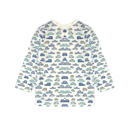 Balts kokvilnas krekls cars "George" 86cm